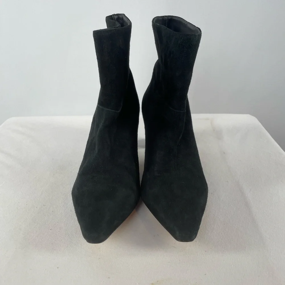 Rachel Zoe Ginz Suede Ankle Bootie in‎ Black Size 7